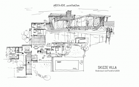 Skizze Villa